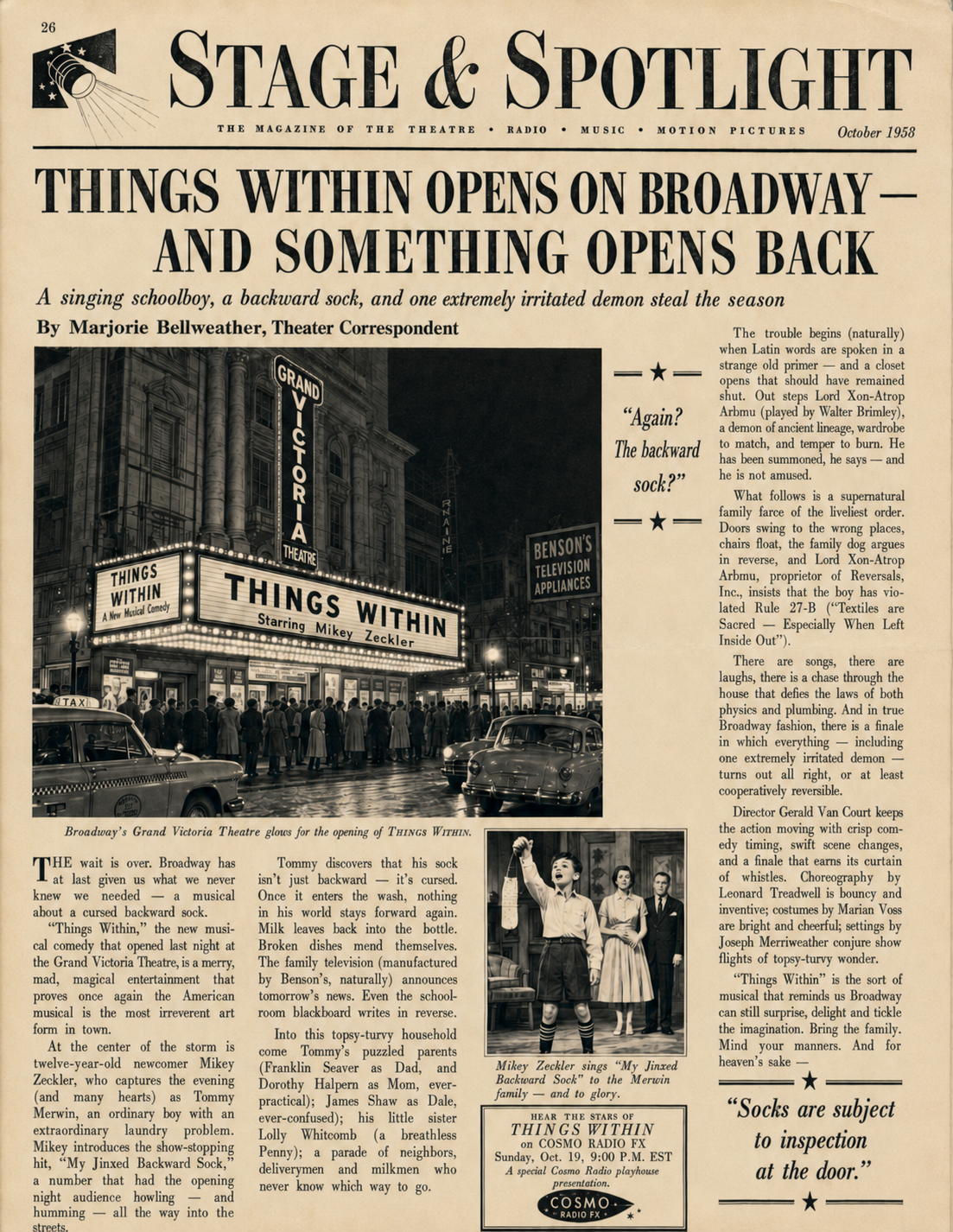 Things Within premieres on Broadway