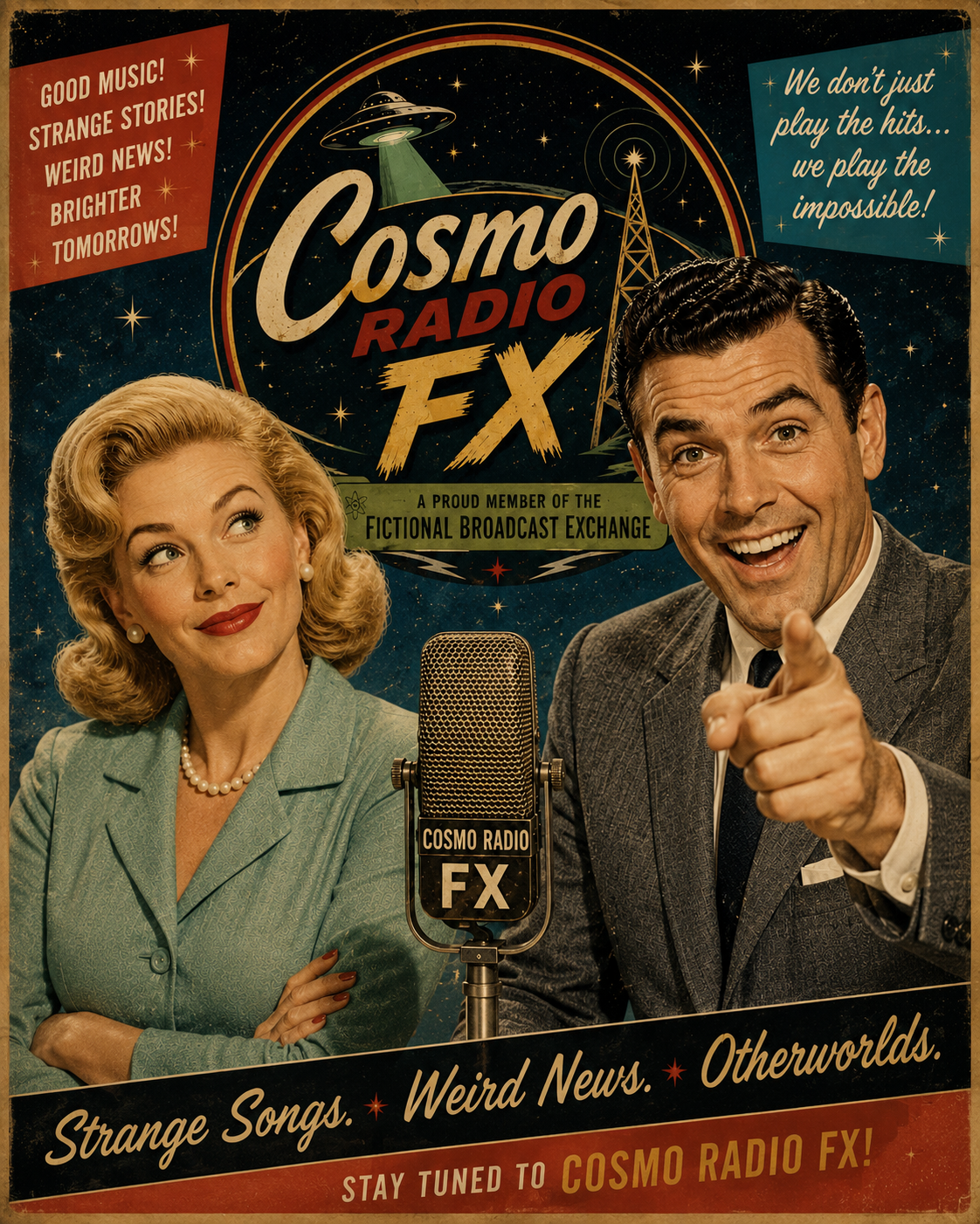 Cosmo Radio FX promotional poster